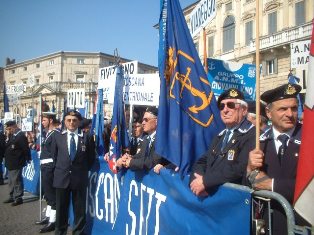 I partecipanti alla manifestazione